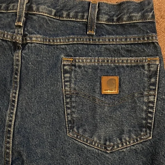 Carhartt Men’s Relaxed Fit Blue Denim Jeans 38 x 31 - Picture 3 of 7